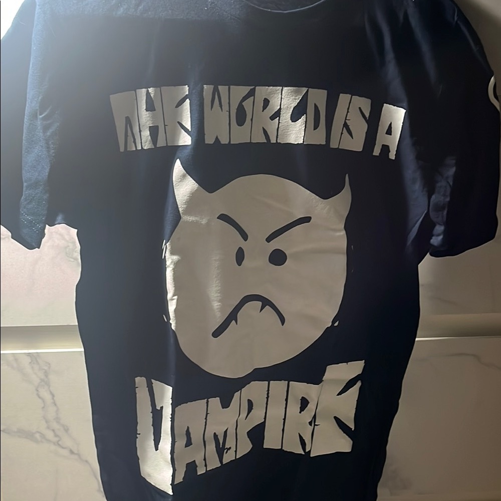 Navy Blue Smashing Pumpkins Graphic T-Shirt